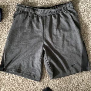Grey Nike athletic shorts